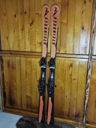 LYŽE STEINBOCK KLOSTERS ORANGE LIMITED EDITION --SWISS MADE-- 170CM 